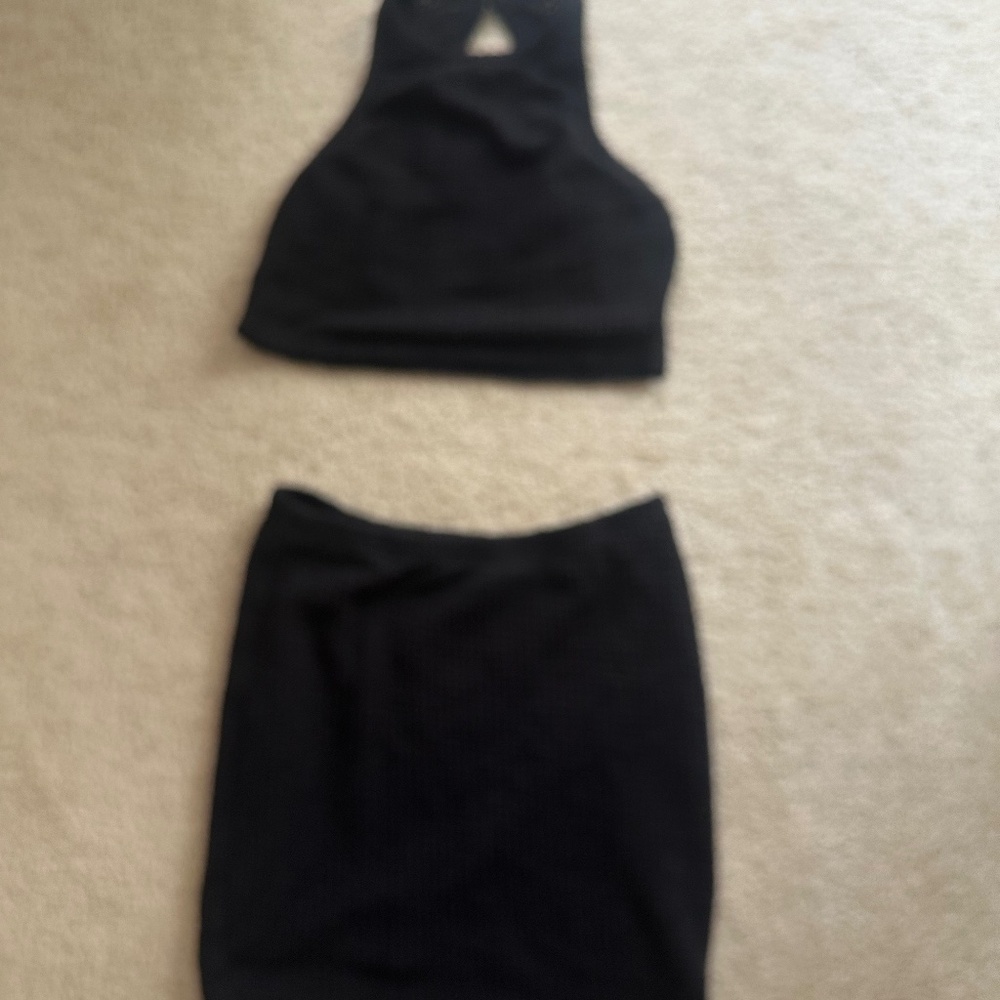 Chic black summer set